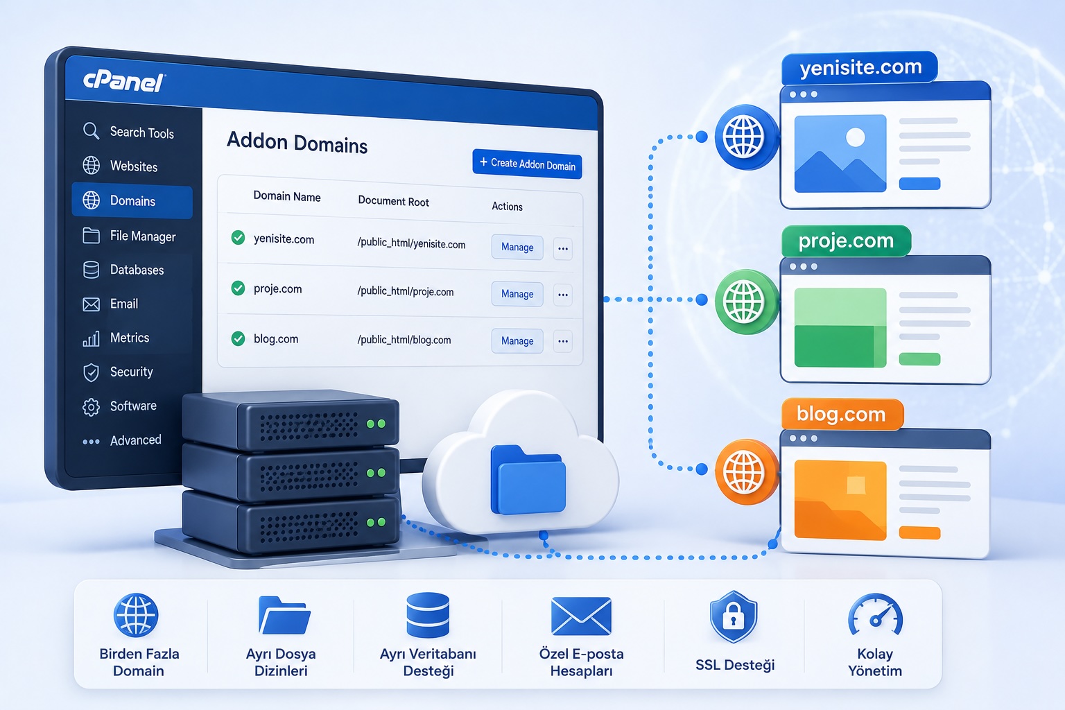 Addon domain nedir